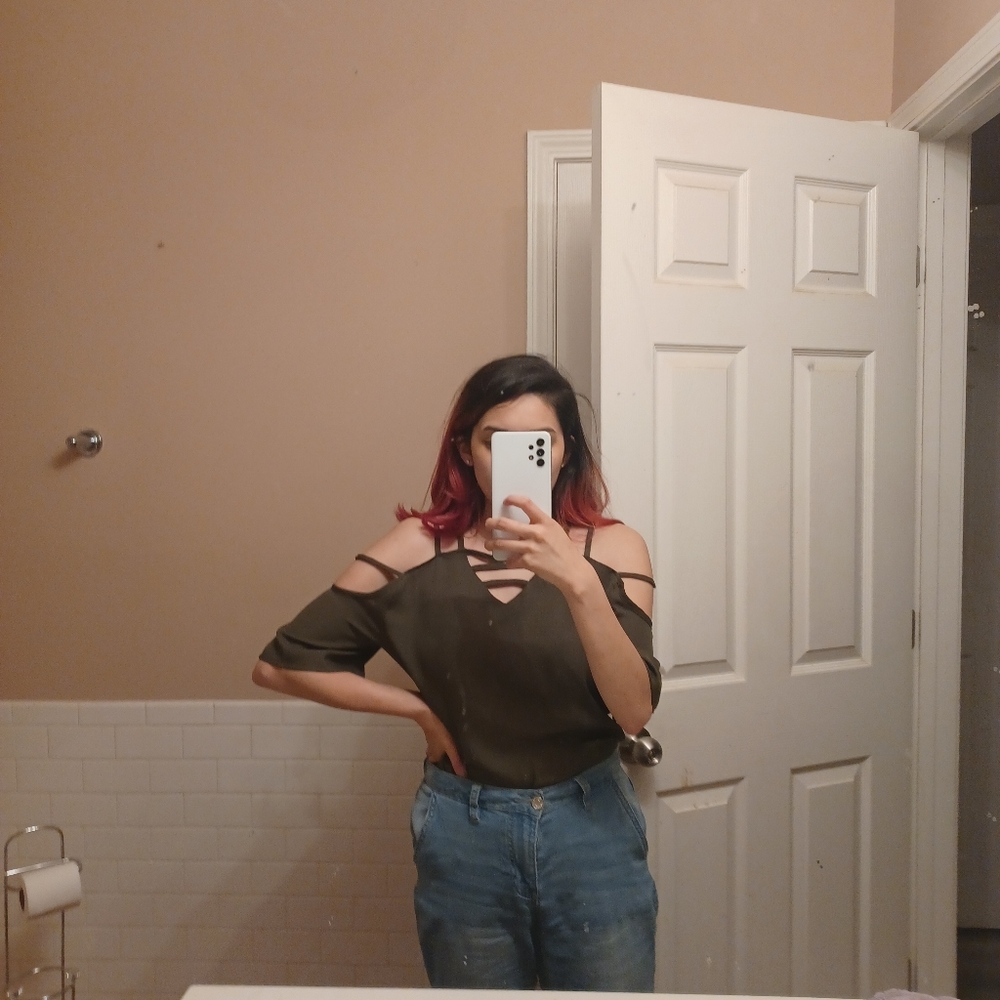 Olive Green Top